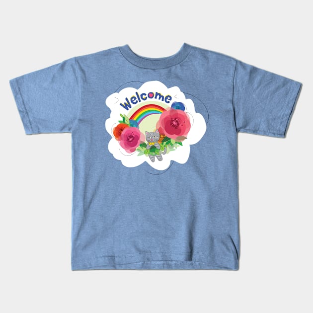 Welcome to Spring! Kids T-Shirt by kristinbell
